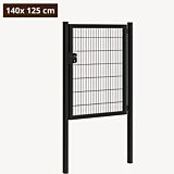 Dubbelstaafmat poort zwart