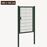 Dubbelstaafmat poort groen