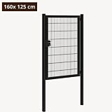 Dubbelstaafmat poort zwart