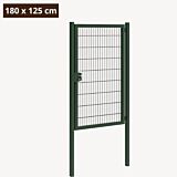 Dubbelstaafmat poort groen