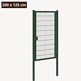 Dubbelstaafmat poort groen