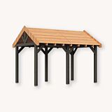 Douglas zadeldak Sallinge XL1 | zwart douglas | 447x344 cm