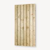 Tuindeur Privacy vuren | geen doorkijk | zwart frame