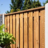 Tuinscherm Garderen | bruin grenen