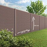 Velufence schutting composiet | Duofuse tropical brown | triple