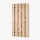 Tuindeur Solide | zwart frame | zonder slot