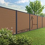 Velufence composiet schutting | Fiberdeck teak brown | triple