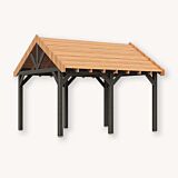 Douglas zadeldak Sallinge XXL1 | zwart douglas | 447x444 cm