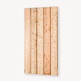 Tuindeur Privacy douglas breed | geen doorkijk | zwart frame