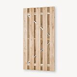 Tuindeur Solide eiken | gem. doorkijk | verzinkt frame