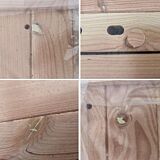 Douglas deur klein raam | zwart beslag | 201x90 cm