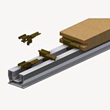 Aslon RVS C vlonderclip aluminum onderligger