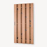 Tuindeur Solide hardhout | gem. doorkijk | zwart frame