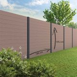 Tuinscherm Velufence | tropical brown | aluminium palen