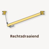 Tuinhuis deur zwart beslag