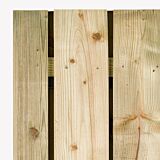 Tuindeur Privacy | zwart frame | met slot linksdraaiend