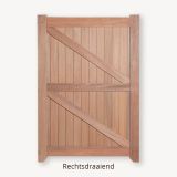 Hardhouten poort | 125 cm