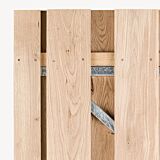 Tuindeur Solide eiken | gem. doorkijk | verzinkt frame
