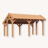 Douglas kapschuur Norheim XL2 | douglas blank geïmpregneerd | 547x344 cm