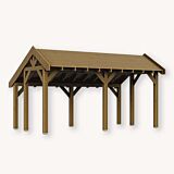 Douglas kapschuur Norheim XL2 | douglas groen geïmpregneerd | 547x344 cm