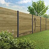 Tuinscherm Velufence | douglas groen geïmp. | alu. palen