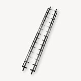 Lamellengeleiders voor shutterwand | zwart