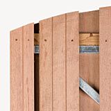 Toogdeur Solide | verzinkt frame | met slot linksdraaiend