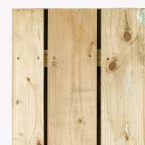 Tuindeur solide vuren | geen doorkijk | zwart frame