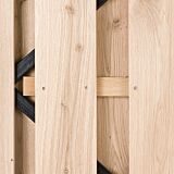 Tuindeur Solide | zwart frame | zonder slot