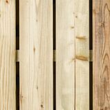Tuindeur Privacy | zwart frame | met slot linksdraaiend