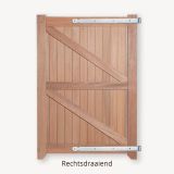 Hardhouten poort | 125 cm