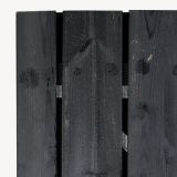 Tuindeur Solide zwart grenen geen doorkijk | verzinkt frame