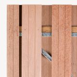 Tuindeur Solide hardhout | gem. doorkijk | verzinkt frame