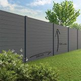 Tuinscherm Velufence | graphite black | composiet palen