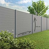 Velufence schutting composiet | Duofuse stone grey