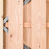 Tuindeur Solide douglas | gem. doorkijk | verzinkt frame