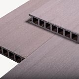 Composiet vlonderplank Duofuse | Houtnerf | Wengé brown | 16,2 cm