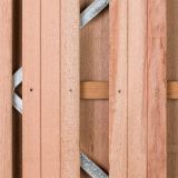 Toogdeur Solide hardhout | gem. doorkijk | verzinkt frame