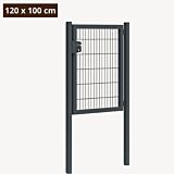 Dubbelstaafmat poort antraciet