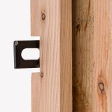 Tuindeur Solide | zwart frame | zonder slot