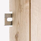 Tuindeur Solide eiken | geen doorkijk | verzinkt frame