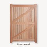 Hardhouten poort | 125 cm