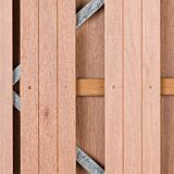 Tuindeur Solide hardhout | gem. doorkijk | verzinkt frame