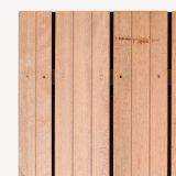 Tuindeur solide hardhout | geen doorkijk | zwart frame