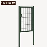 Dubbelstaafmat poort groen