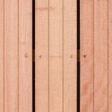 Tuindeur solide hardhout | geen doorkijk | zwart frame