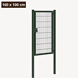 Dubbelstaafmat poort groen