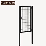 Dubbelstaafmat poort zwart