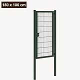 Dubbelstaafmat poort groen