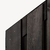 Tuinscherm Garderen | zwart grenen